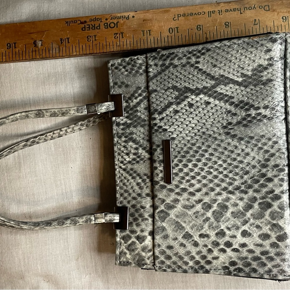 Python-Print Tote Bag in Gray and Black - Women’s Fashion Tote